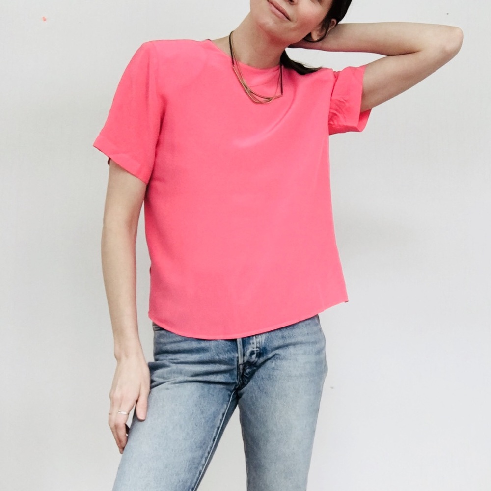 100% silk blouse 🍉